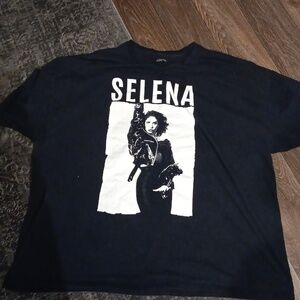 Selena Quintanilla Portrait 3XLarge Black T-Shirt